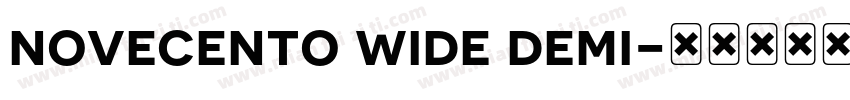 novecento wide demi字体转换
